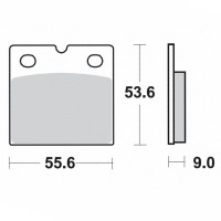 Brzdové destičky SBS 506 LF.S